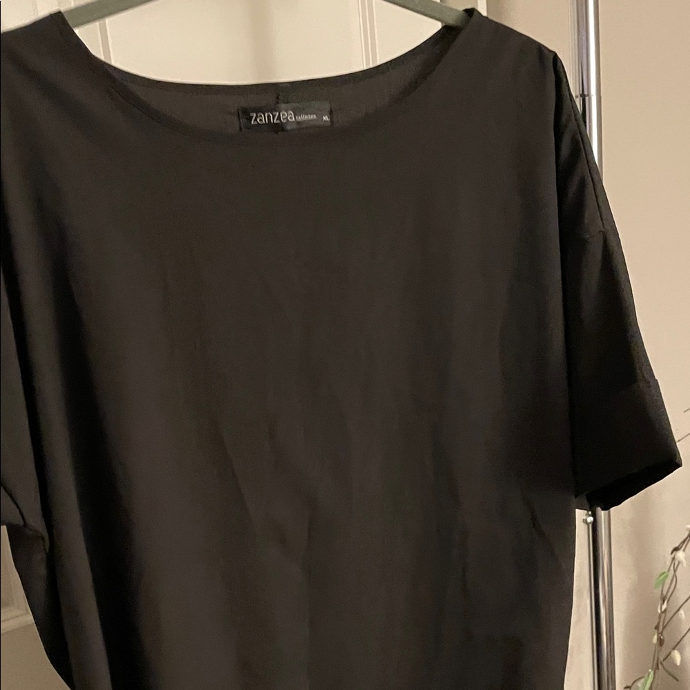 Zanzea Elegant Black Tee dress